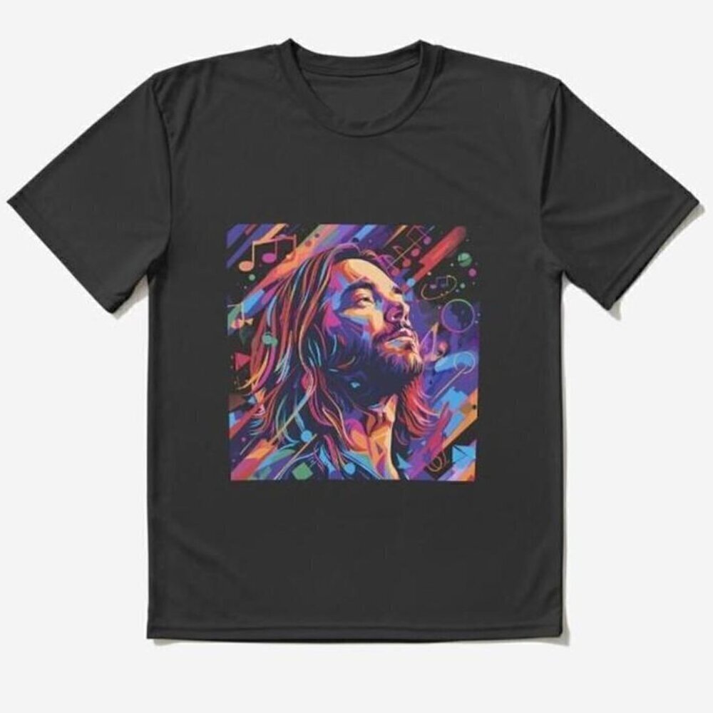 Psychedelic Melodies Retro Aesthetic Graphic Fan Gift Unisex T-Shirt .